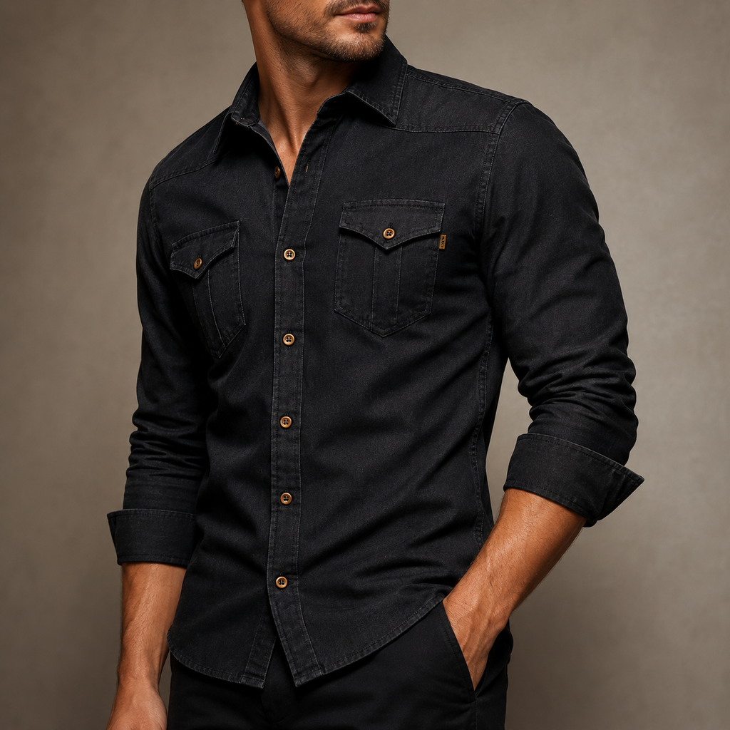 Cotton denim shirt: specially designed for men